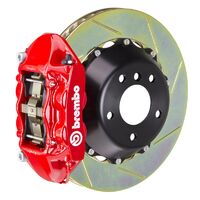 GT Big Brake Kit - Rear - Red 4 Pot Calipers - Slotted 380mm