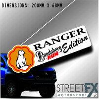 Ranger Bundaberg Rum Sticker Decal 4x4 4WD Camping Caravan Trade Truck Aussie 