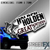 Great Northern Edition Holden 150MM Sticker Decal 4x4 4WD Camping Caravan      