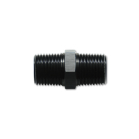 1/8in NPT x 1/8in NPT Straight Union Pipe Adapter Fitting - Aluminum