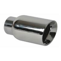 4in Round SS Exhaust Tip (Double Wall Angle Cut Beveled Outlet)