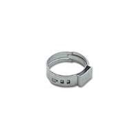 One Ear Stepless Pinch Clamps 12.8-15.3mm clamping range (Pack of 10) SS 7mm band width