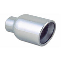 3.5in Round SS Exhaust Tip (Double Wall Resonated Angle Cut Rolled Edge)