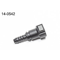 3/8" SAE Female EFI Quick Connect to 3/8" Barb Straight Fitting 9.5mm