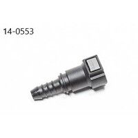 10mm SAE Female EFI Quick Connect to 3/8" Barb Straight Fitting 9.5mm