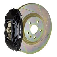 GT Big Brake Kit - Front - Black 4 Pot Calipers - Slotted 355mm 1-Piece Discs