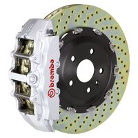 GT Big Brake Kit - Front - Silver 8 Pot Calipers - Drilled 380mm