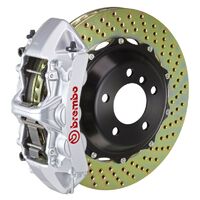 GT Big Brake Kit - Front - Silver 6 Pot Calipers - Drilled 355mm