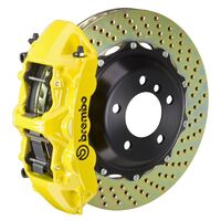 GT Big Brake Kit - Front - Yellow 6 Pot Calipers - Drilled 355mm