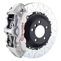 GT Big Brake Kit - Front - Silver 6 Pot Calipers - Slotted Type-3 355mm