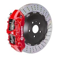 GT Big Brake Kit - Front - Red 6 Pot Calipers - Drilled 405mm