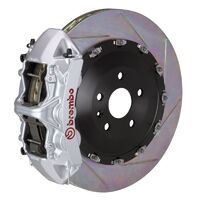 GT Big Brake Kit - Front - Silver 6 Pot Calipers - Slotted 405mm