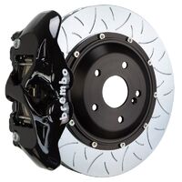 GT Big Brake Kit - Front - Black 4 Pot Calipers - Slotted Type-3 345mm