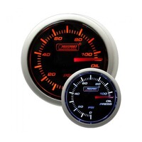 52mm Electrical 'Performance' Oil Pressure Gauge - Amber/White