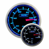52mm Electrical 'Performance' Oil Pressure Gauge - Blue/White