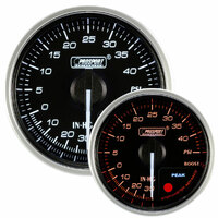 52mm Electrical 'Supreme' Boost Gauge - Amber/White