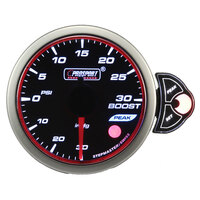52mm Electrical 'Halo' Boost Gauge - Amber/White/Blue