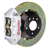 GT Big Brake Kit - Rear - Silver 4 Pot Calipers - Slotted 345mm