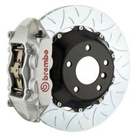 GT Big Brake Kit - Rear - Silver 4 Pot Calipers - Slotted Type-3 380mm