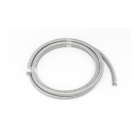 6AN Stainless Steel Double Braided PTFE Hose - 10 Feet