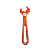 Orange Anodized T6061 Aluminum Hose End Wrench - 4AN