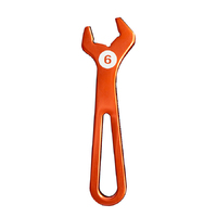 Orange Anodized T6061 Aluminum Hose End Wrench - 6AN