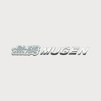 MUGEN Metal Logo EmblemChrome-plated finish (White)