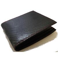 Genuine Carbon Fibre Leather Mens Wallet