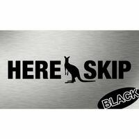 Here Skip Sticker - White
