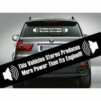 Stereo System More Powerful Than Your Car Sticker