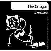 Creepy Family The Cougar Sticker
