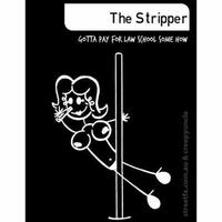 Creepy Family The Stripper Sticker