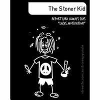 Creepy Family Stoner Kid Sticker