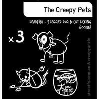 Creepy Family The Pets Sticker
