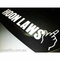 Hoon Laws Get The Finger Sticker