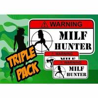 Milf Hunter Permit Warning Sticker