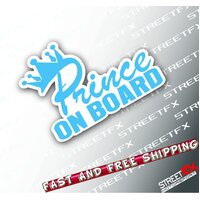 Baby on Board Prince Sticker