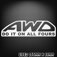AWD Do It On All Four Sticker