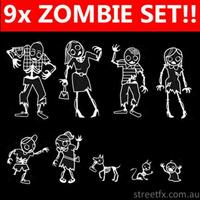 Zombie Family Sticker