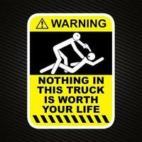 Touch My Truck & Die Warning Sticker
