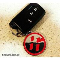 2 Sided Toyota 86 Key Chain - Red