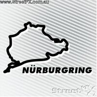 Nurburgring White Sticker