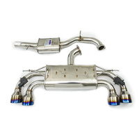 Cat-Back Exhaust w/Round Rolled Ti Tips (Golf R 17-19)