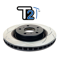 Street Series 2x T2 Slotted Front Rotors (370Z/350Z 02-18)