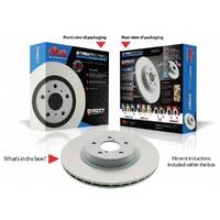 2x Front Street Gold Cross-Drilled/Slotted Rotors (Hilux 05-15)