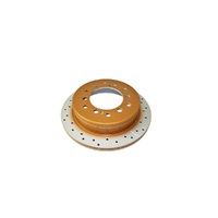 DBA STREET SERIES BRAKE ROTOR X-GOLD CROSS-DRILLED & SLOTTED