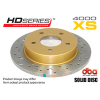 2x Rear 4000 XS Cross-Drilled/Slotted Rotors (Defender 92-16)