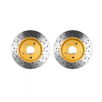 Clubspec 4000 2x XS Cross-Drilled/Slotted Front Rotors (WRX 94-98/08/FGT 97-02/86 GT)