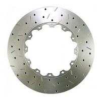 Clubspec 5000 2x Replacement XS Cross-Drilled/Slotted Front Rotors w/NAS Nuts + HEX Bolts (WRX/STi 98-00)