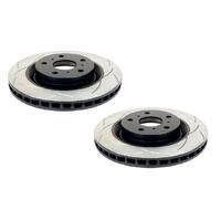 2x Rear 4X4 Survival T2 Slotted Rotors (Landcruiser 80 Series)